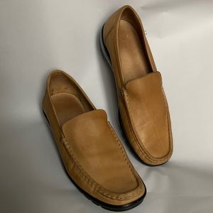 Coach Leather Loafers, Tan, size 8